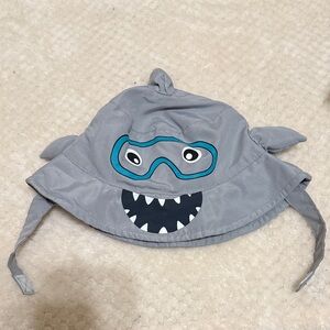 Gray Shark Kids Sun Hat